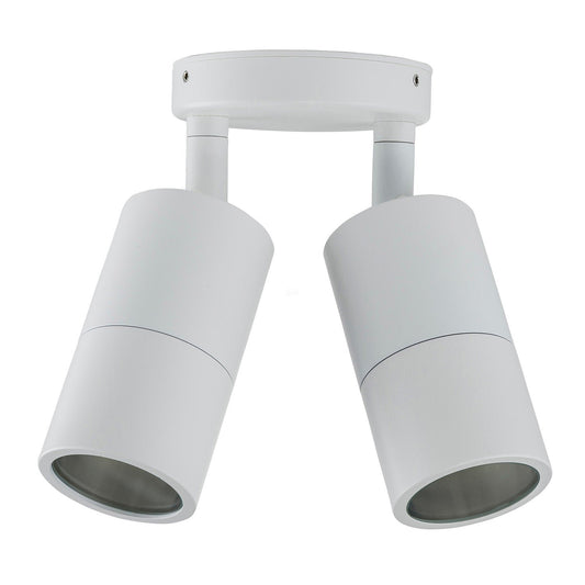 Matt White Double Adjustable Spotlight Tivah Havit Lighting - HV1335T-HV1337T - Mases LightingHavit Lighting