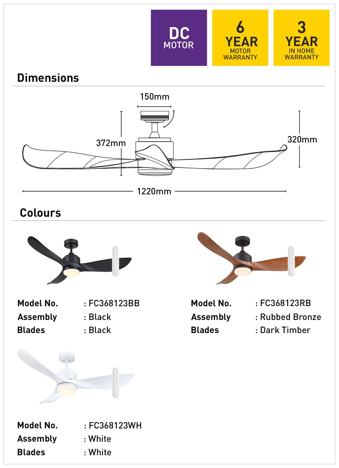 Mercator Eagle II Lite Ceiling Fan With Remote And LED Light Rubbed Bronze - Mases LightingMercator