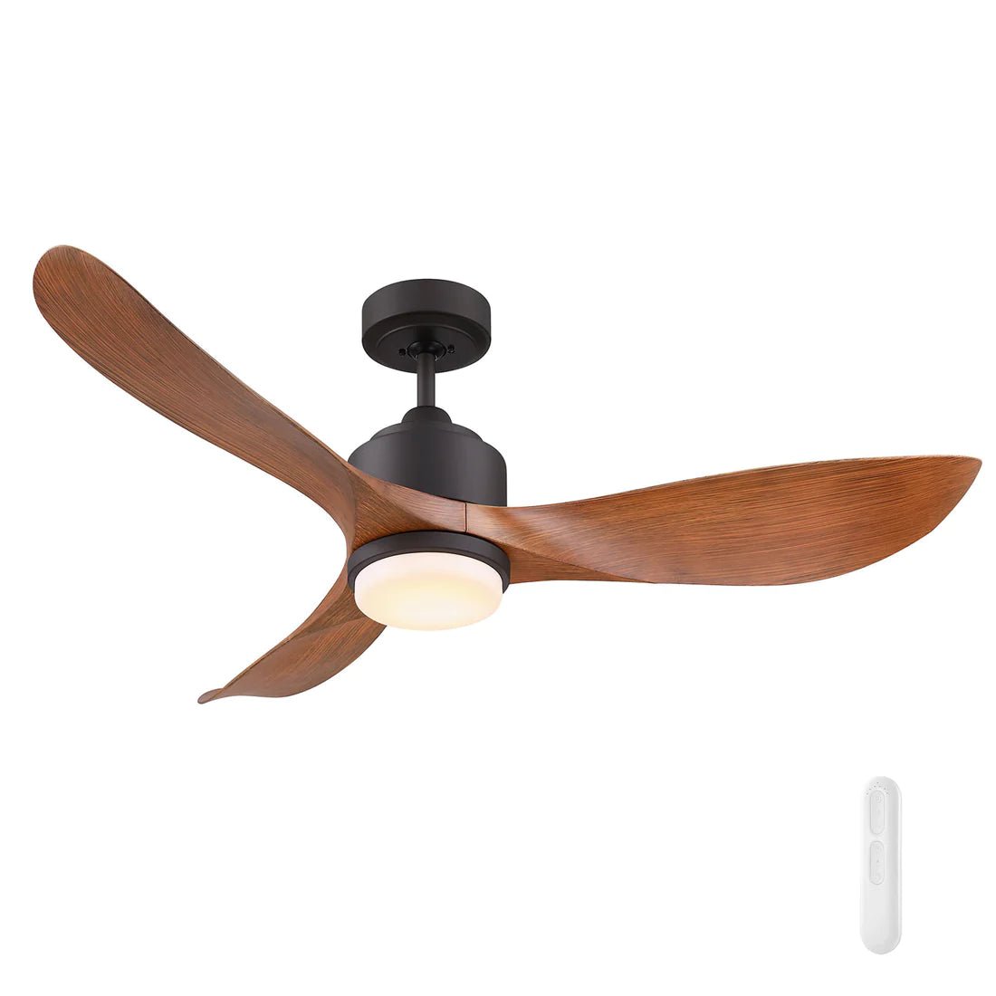 Mercator Eagle II Lite Ceiling Fan With Remote And LED Light Rubbed Bronze - Mases LightingMercator