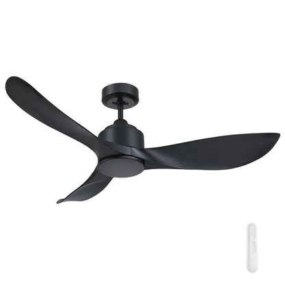 Mercator Eagle II Lite Ceiling Fan With Remote Black - Mases LightingMercator