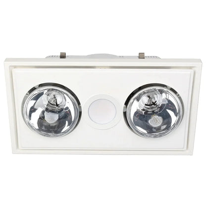 Mercator Midas Duo 3-In-1 Bathroom Heater With Exhaust Fan And LED Light - Mases LightingMercator