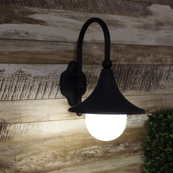 Moca 1 Light Wall Light Black - OL7865BK