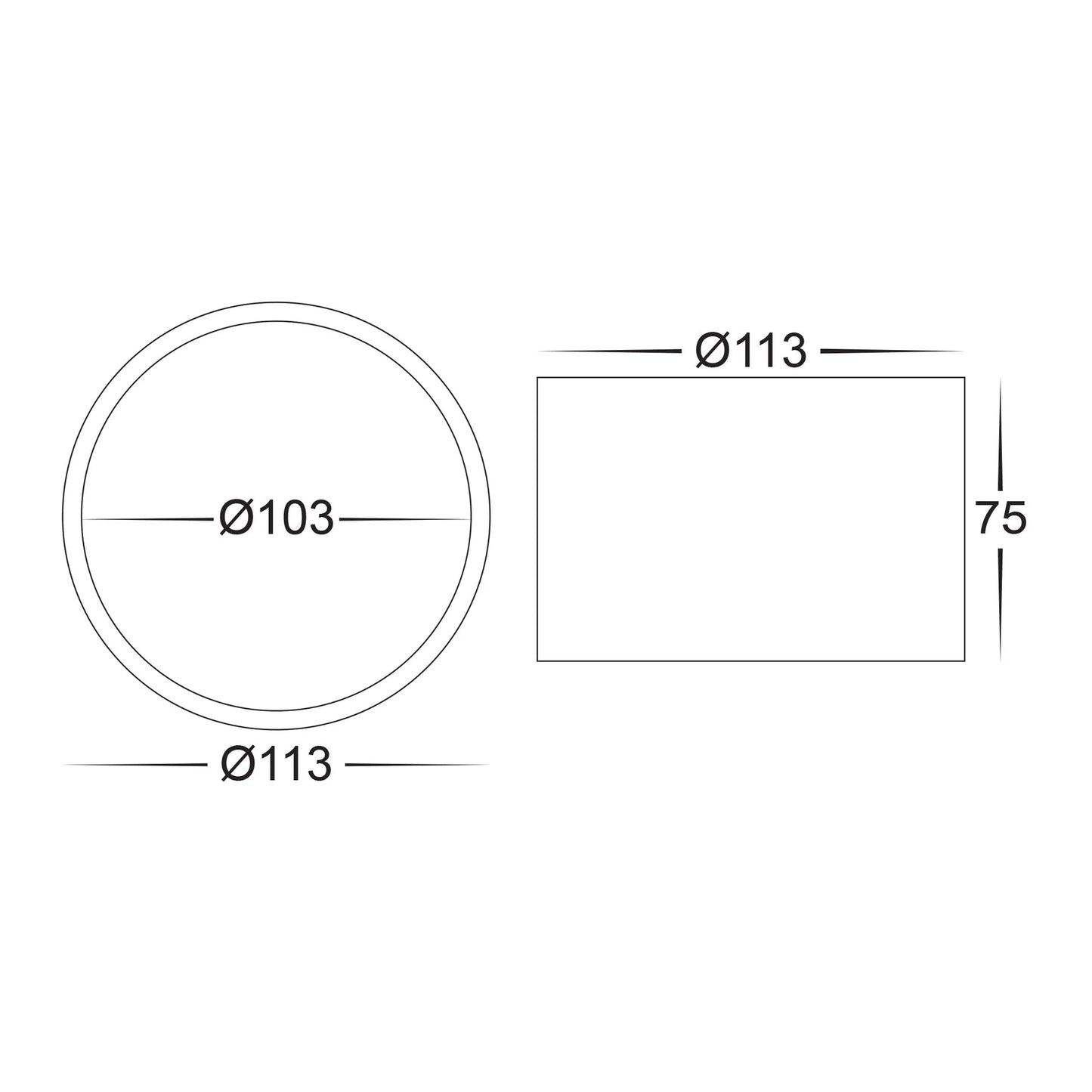 Nella LED Downlight 12w Black, White CCT HV5803T-BLK, HV5803T-WHT Havit Lighting - Mases LightingHavit Lighting