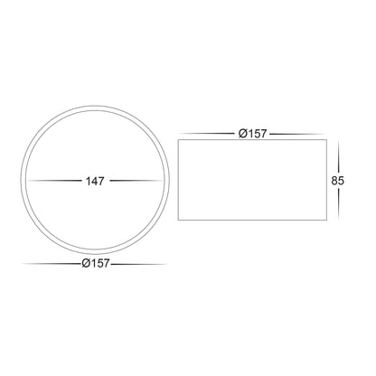 Nella LED Downlight 18w Black, White CCT HV5805T-BLK, HV5805T-WHT Havit Lighting - Mases LightingHavit Lighting