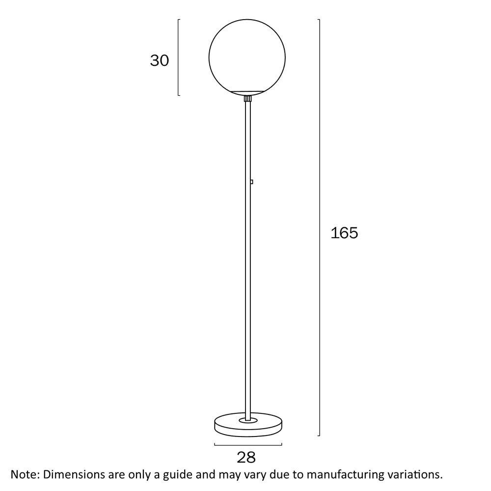 Oliana Floor Lamp 1Lt in Antique Gold & Alabastro Glass - Mases LightingTelbix