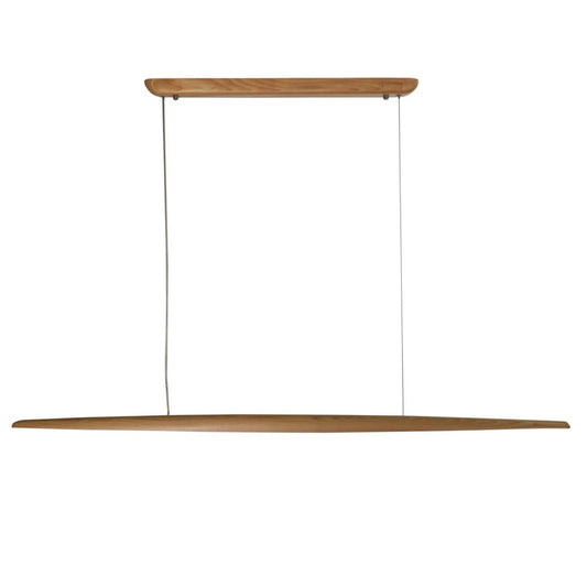 ORIEL EASTOFT HAND-FINISHED ASH WOOD LINEAR 24W LED CEILING PENDANT LIGHT - Mases LightingOriel Lighting