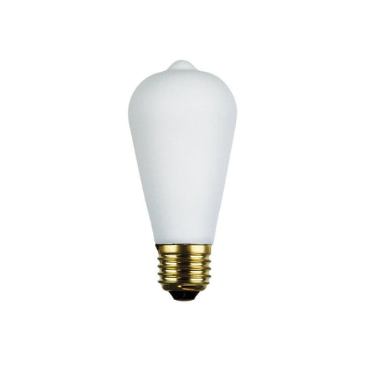 Oriel GLOBE - 6W LED Dimmable Pear ST64 Shape Filament Opal Matt Globe 2700K - E27 - Mases LightingOriel Lighting