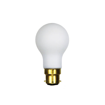 Oriel GLS - 6W LED Dimmable A60 Shape Matt White Glass Globe - B22/E27 - Mases LightingOriel Lighting