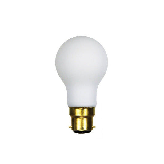 Oriel GLS - 6W LED Dimmable A60 Shape Matt White Glass Globe - B22/E27 - Mases LightingOriel Lighting