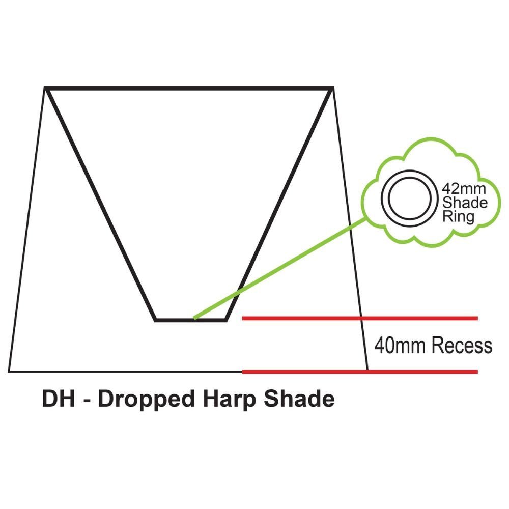 Oriel HARDBACK - 38cm Black Linen Hardback Shade - Mases LightingOriel Lighting