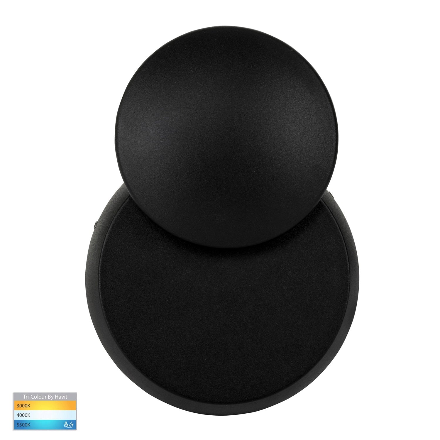 Pivot Round LED Wall Light TRI Colour 10w in Black/White Havit Lighting - HV3666T