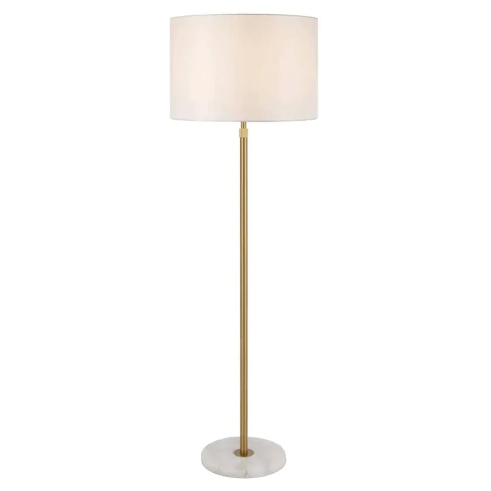 Placin Floor Lamp 1Lt in Antique Gold