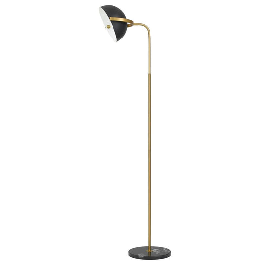 Pollard Floor Lamp in Black/Antique Gold - Mases LightingTelbix