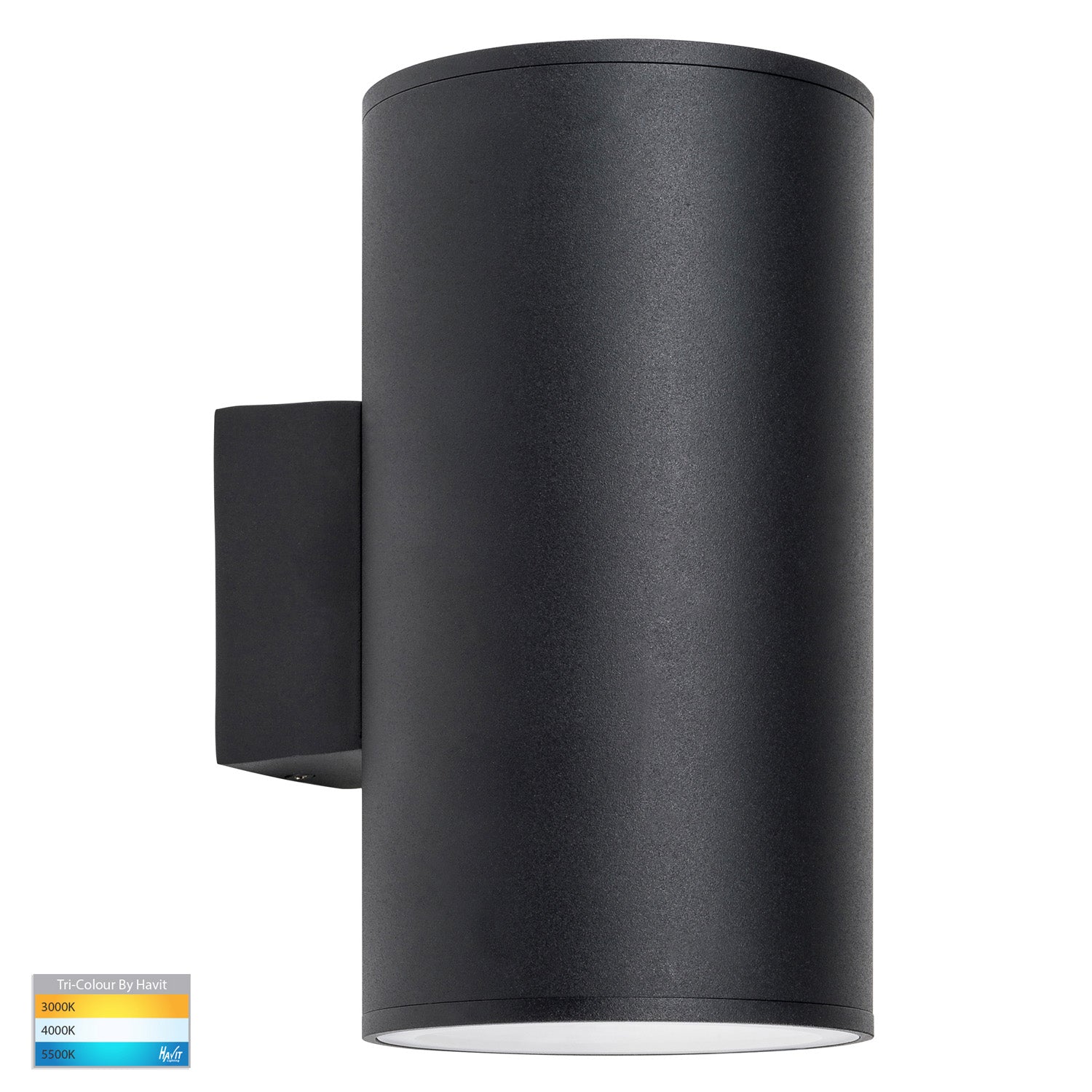 Porter Large Up/Down LED Wall Light Round in Black or White Havit Lighting - HV3629T - Mases LightingHavit Lighting