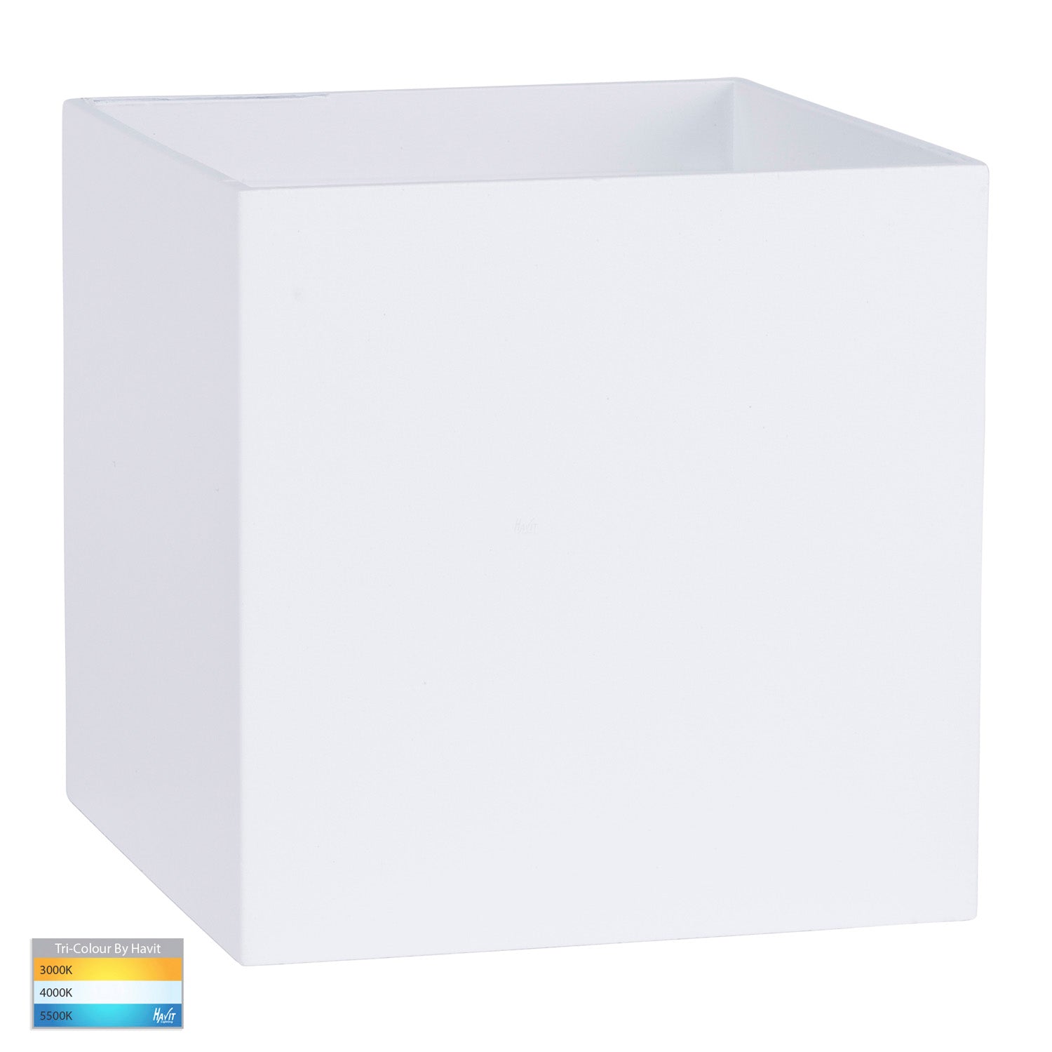 Rounded Outdoor LED Up/Down Wall Light Change Angle Of Light in Black or White Havit Lighting - HV3658T-XXX-RND - Mases LightingHavit Lighting