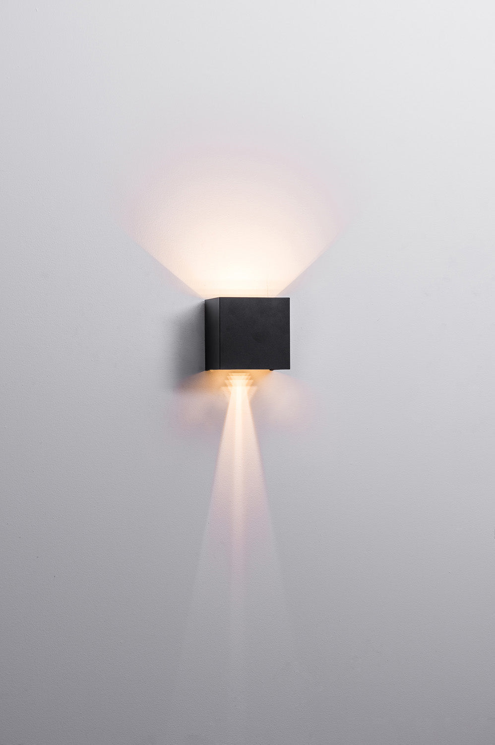Rounded Outdoor LED Up/Down Wall Light Change Angle Of Light in Black or White Havit Lighting - HV3658T-XXX-RND - Mases LightingHavit Lighting