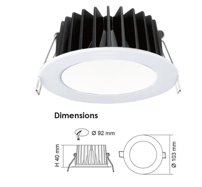 SAL 90mm Ecogem S9041TC - 10W White - Mases LightingSAL