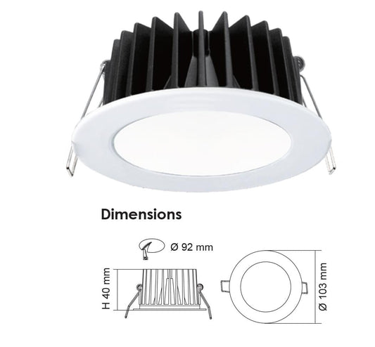 SAL 90mm Ecogem S9041TC - 10W White - Mases LightingSAL