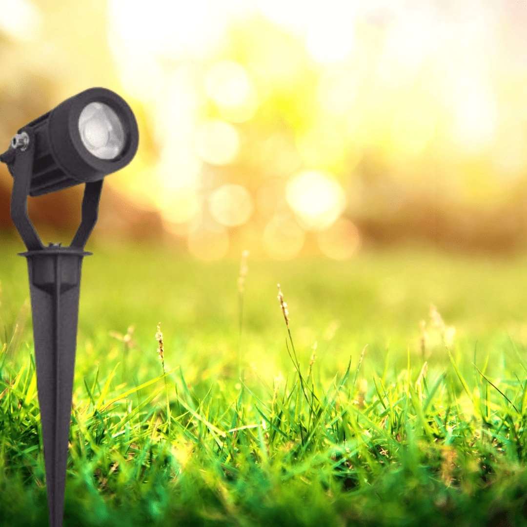 Scenic Kettle LED garden spike, 400lm, 1m cable, adjustable