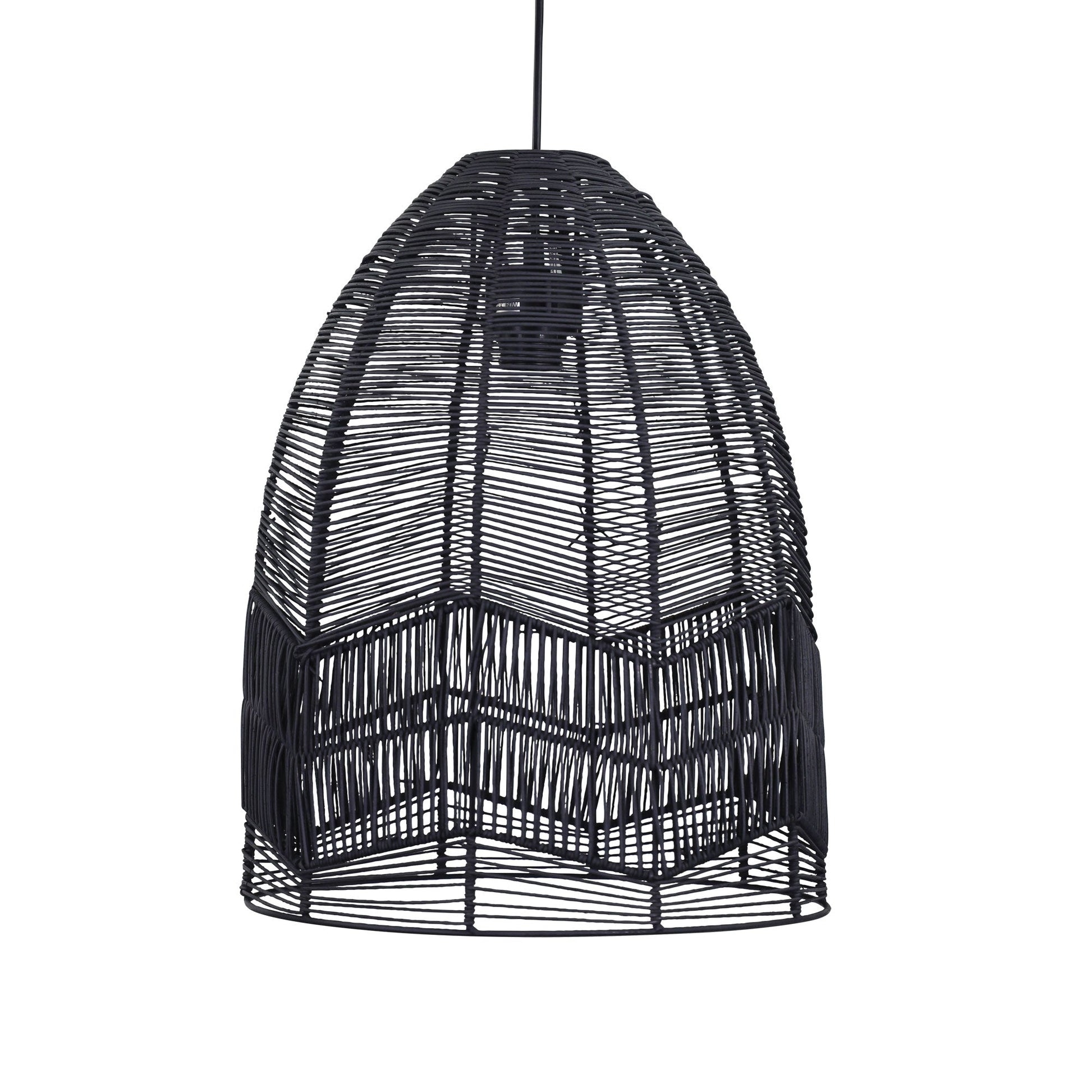 Serang DIY Pendant Black Rattan Cane - OL64457BK - Mases LightingOriel Lighting