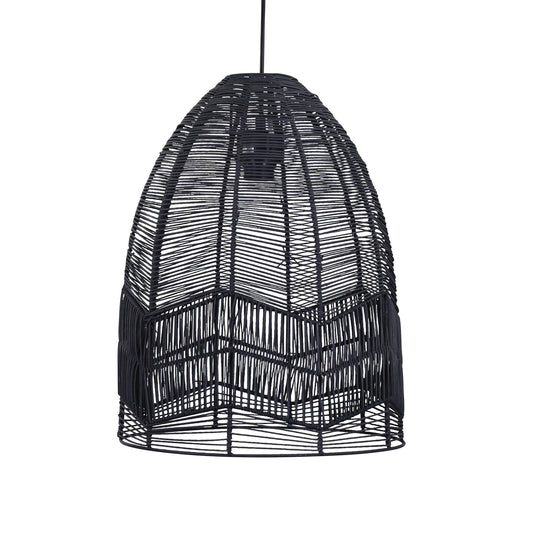 Serang DIY Pendant Black Rattan Cane - OL64457BK - Mases LightingOriel Lighting