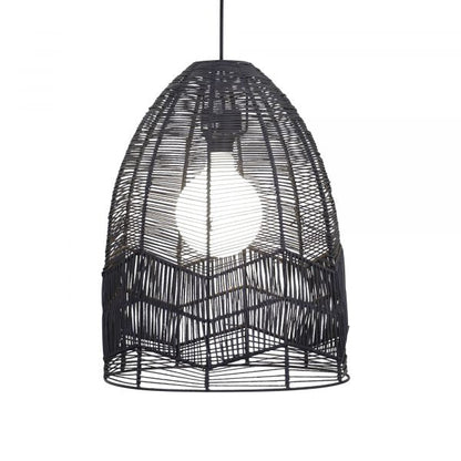 Serang DIY Pendant Black Rattan Cane - OL64457BK - Mases LightingOriel Lighting