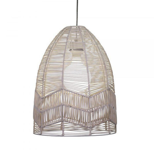 Serang DIY Pendant White Rattan Cane - OL64457WH - Mases LightingOriel Lighting