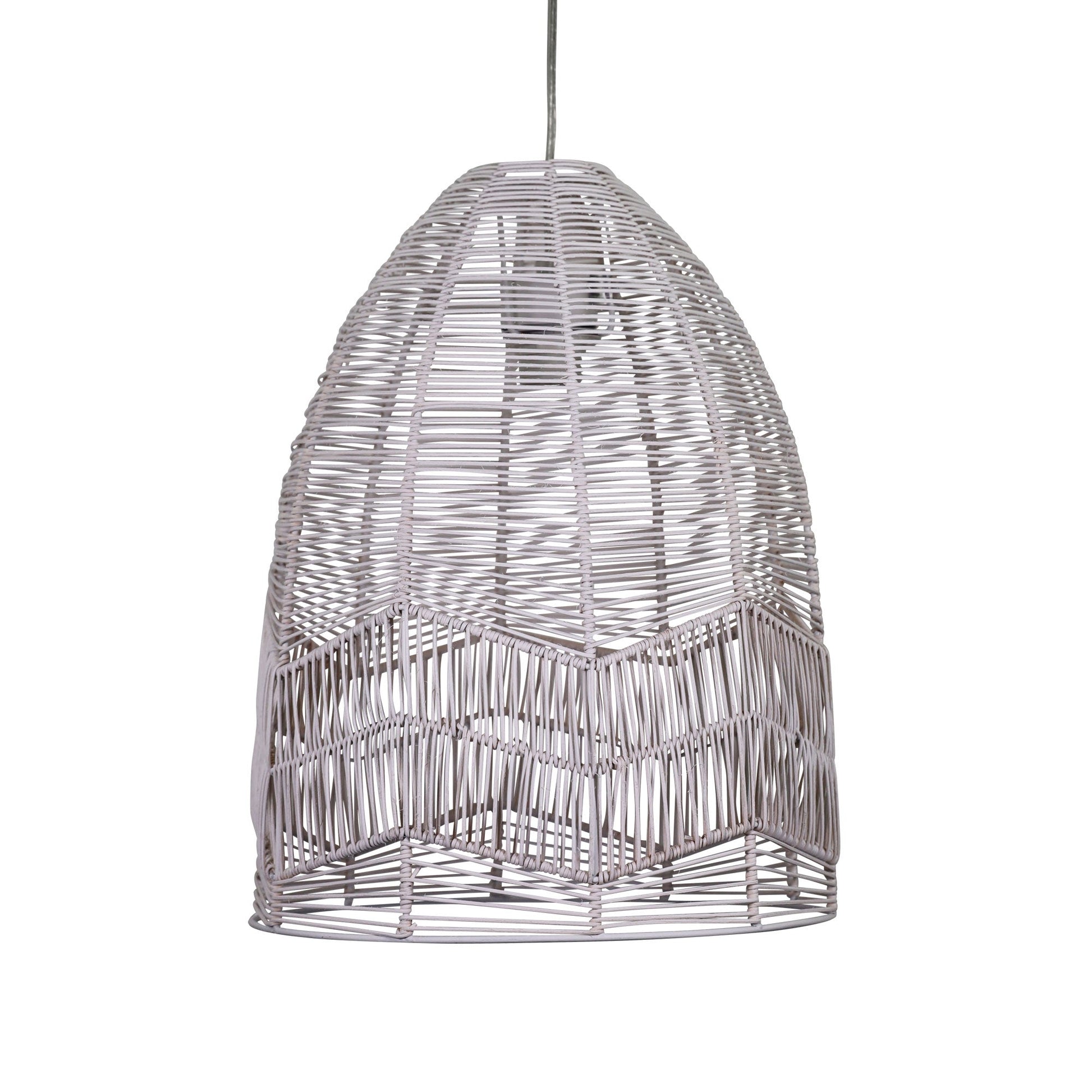 Serang DIY Pendant White Rattan Cane - OL64457WH - Mases LightingOriel Lighting