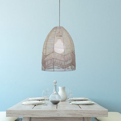 Serang DIY Pendant White Rattan Cane - OL64457WH - Mases LightingOriel Lighting