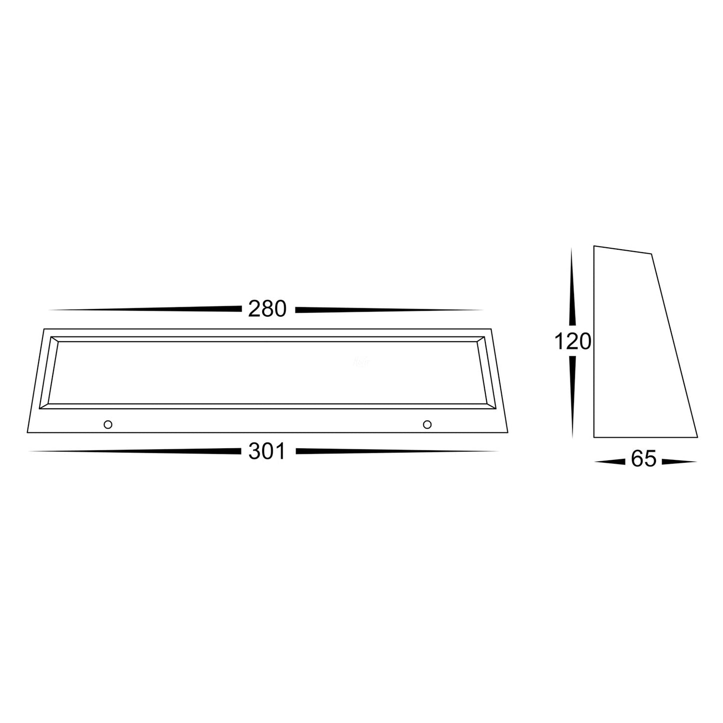 Shim Outdoor LED Step Light Rectangular in Black or White CCT Havit Lighting - HV3279T - Mases LightingHavit Lighting