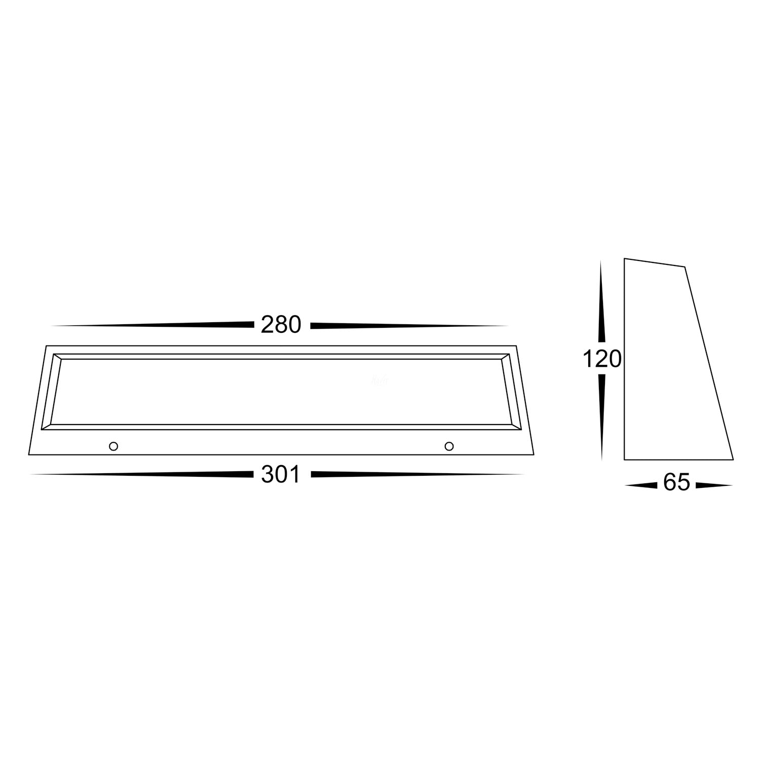 Shim Outdoor LED Step Light Rectangular in Black or White CCT Havit Lighting - HV3279T