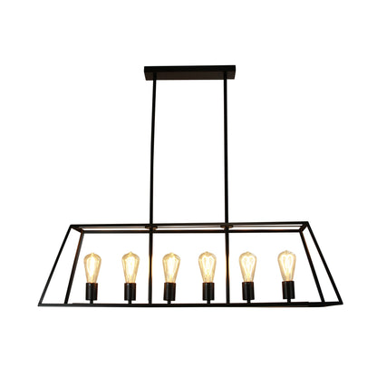 Southport 6 Light Pendant Black - SL66906BK - Mases LightingOriel Lighting