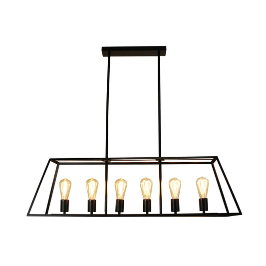 Southport 6 Light Pendant Black - SL66906BK - Mases LightingOriel Lighting