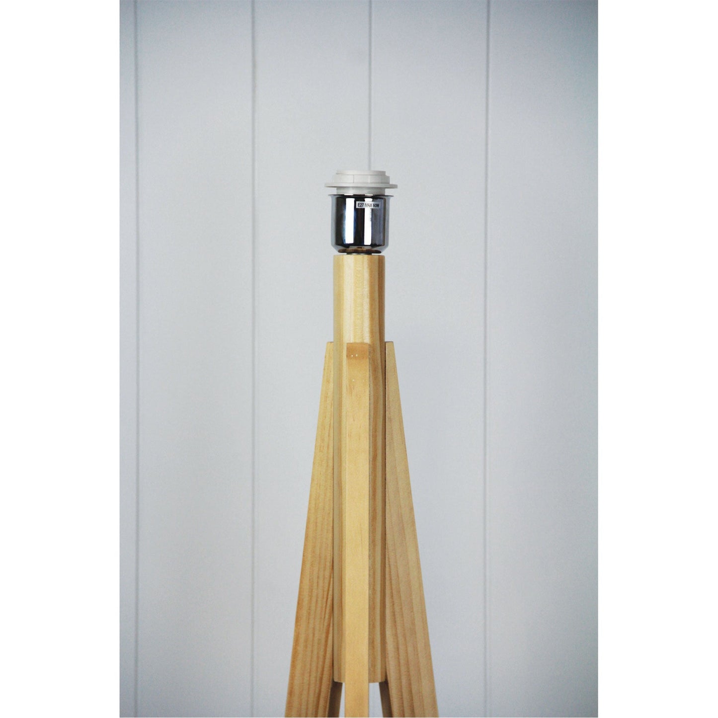 Stabb 1 Light Floor Timber Tripod Lamp Base - OL93283NAT - Mases LightingOriel Lighting