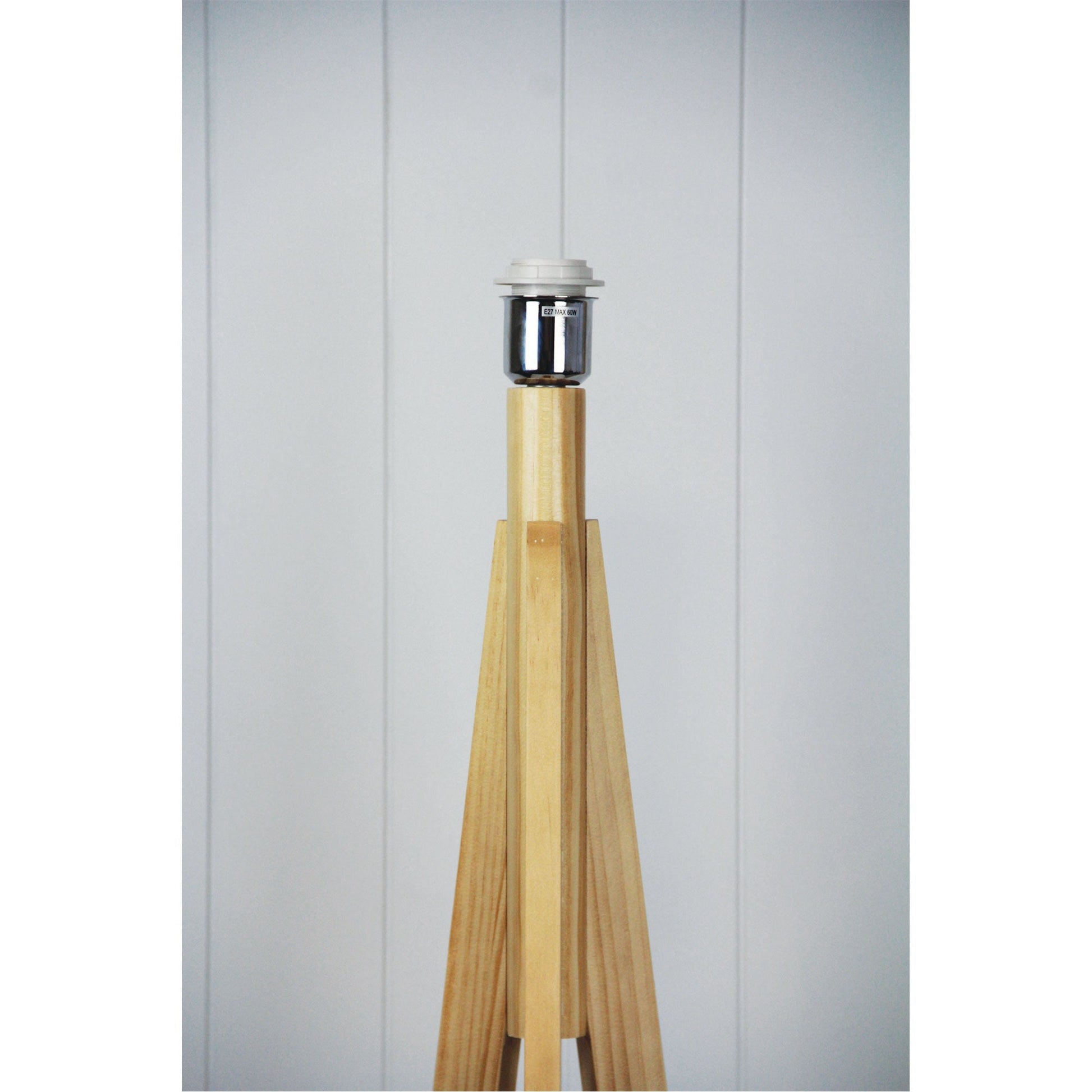 Stabb 1 Light Floor Timber Tripod Lamp Base - OL93283NAT - Mases LightingOriel Lighting