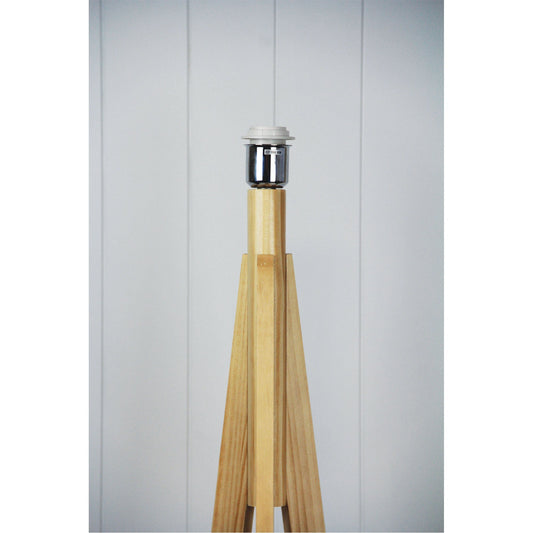 Stabb 1 Light Floor Timber Tripod Lamp Base - OL93283NAT - Mases LightingOriel Lighting