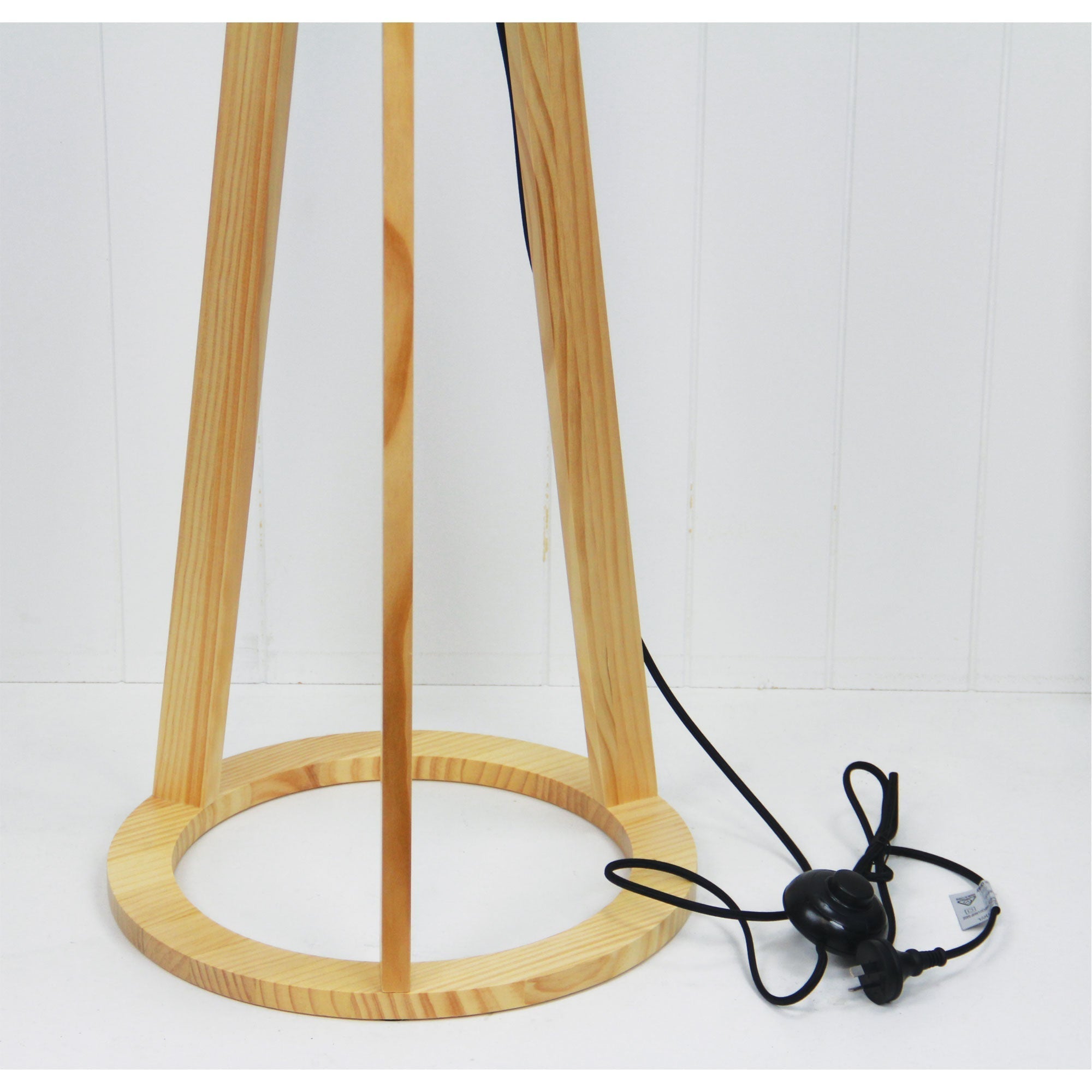 Stabb 1 Light Floor Timber Tripod Lamp Base - OL93283NAT - Mases LightingOriel Lighting