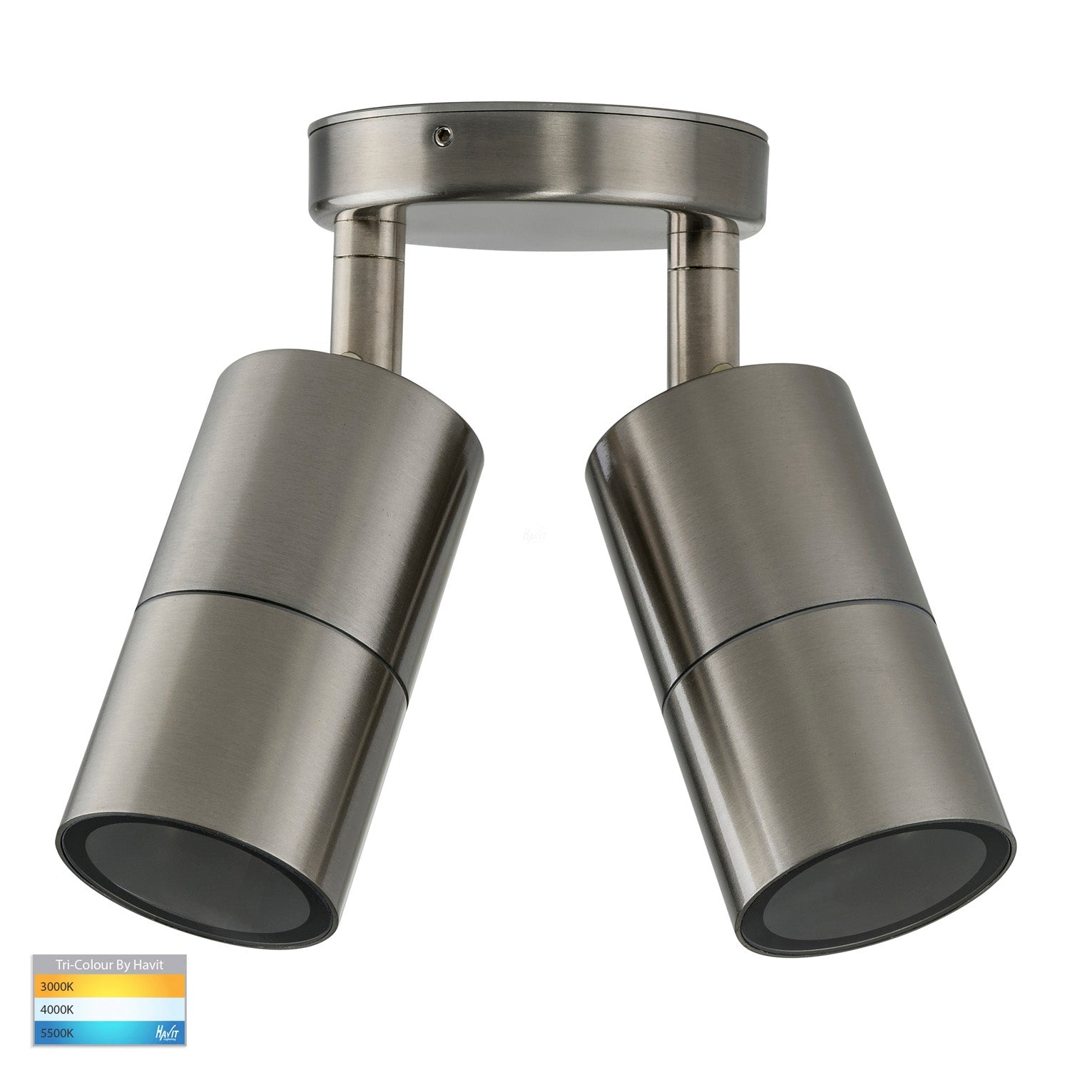 Stainless Steel Double Adjustable Wall Light TRI Colour Havit Lighting - HV1372T - Mases LightingHavit Lighting