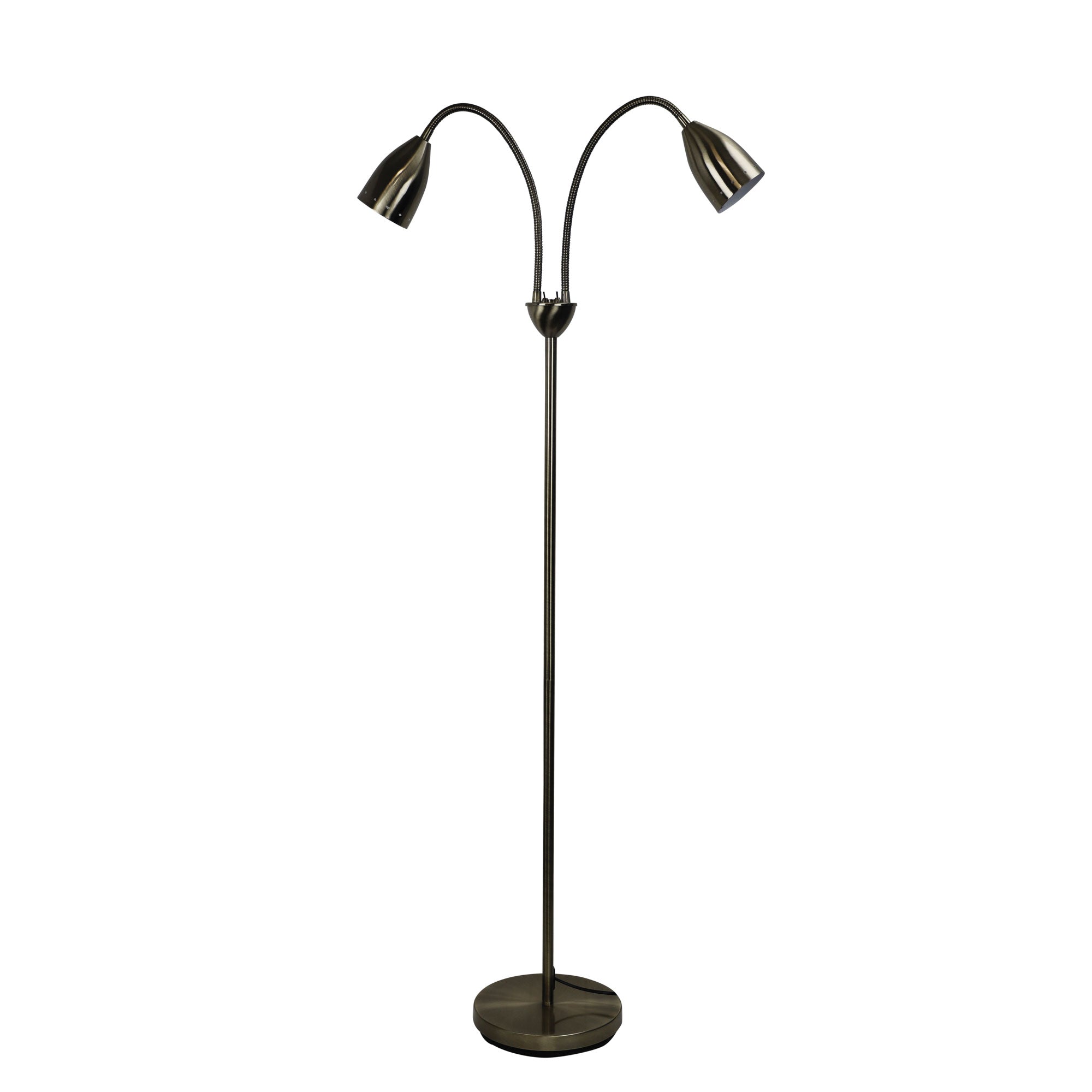 Stan 2 Light Floor Lamp Antique Brass - SL98822AB - Mases LightingOriel Lighting