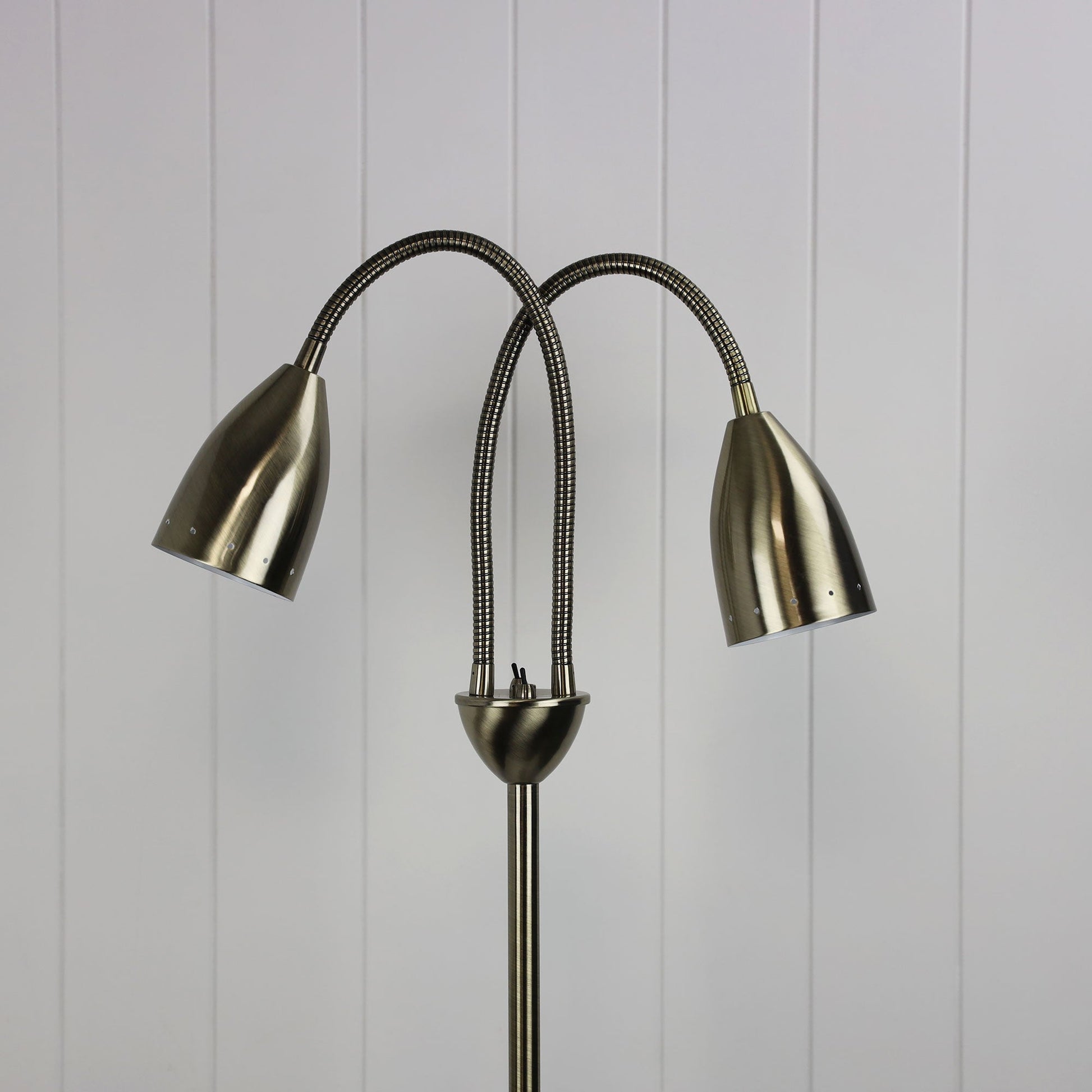 Stan 2 Light Floor Lamp Antique Brass - SL98822AB - Mases LightingOriel Lighting