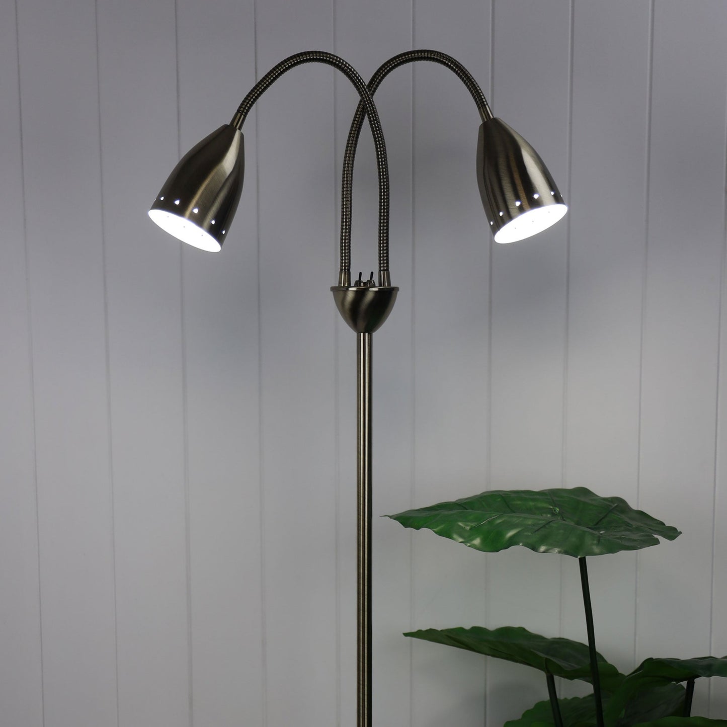 Stan 2 Light Floor Lamp Antique Brass - SL98822AB - Mases LightingOriel Lighting