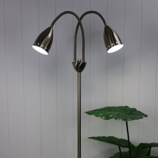 Stan 2 Light Floor Lamp Antique Brass - SL98822AB - Mases LightingOriel Lighting