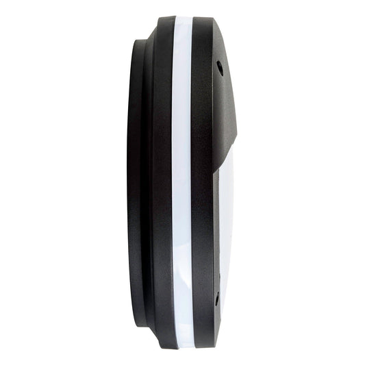 Stor LED Bunker Light With Eyelid Tri-Colour in Black Havit Lighting - HV3671T-BLK - Mases LightingHavit Lighting
