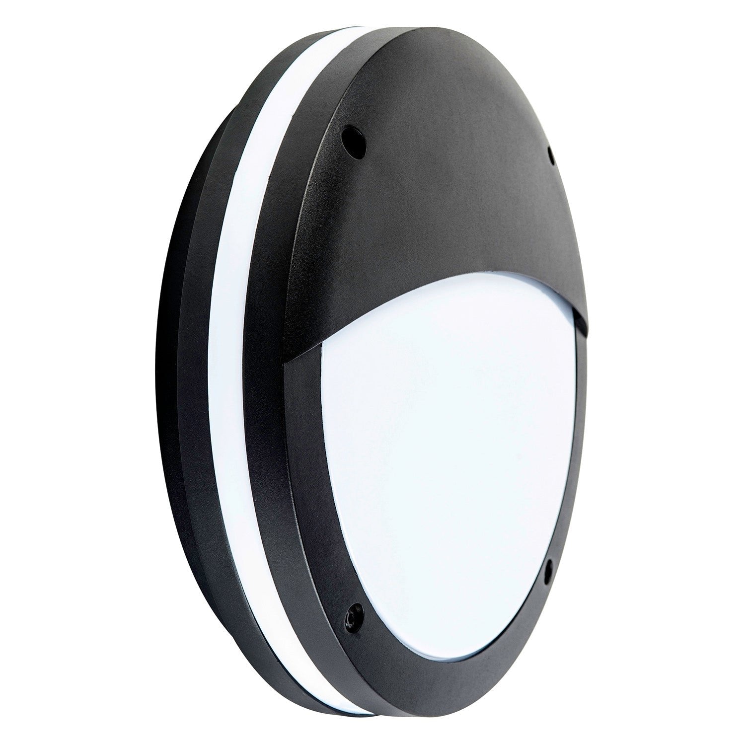 Stor LED Bunker Light With Eyelid Tri-Colour in Black Havit Lighting - HV3671T-BLK - Mases LightingHavit Lighting