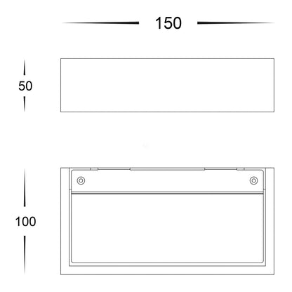 Sunrise Wall Light Plaster 150/200 LED White Havit Lighting - HV8069, HV8070 - Mases LightingHavit Lighting