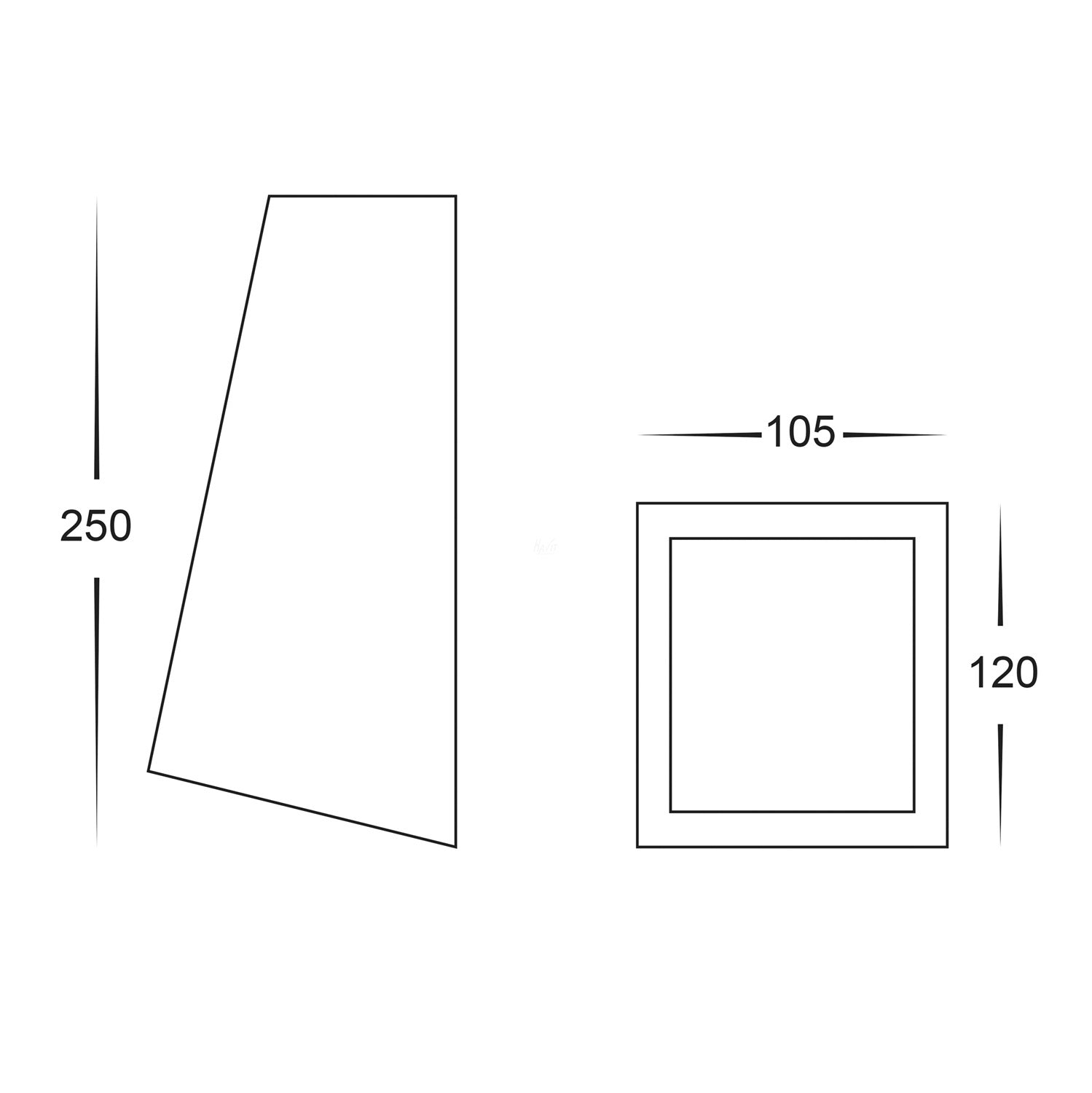 Taper LED Wedge Wall Light TRI Colour in Black/White/Stainless Steel/Copper Havit Lighting - HV3601T