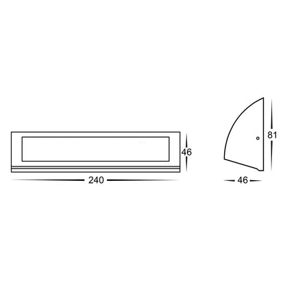 Taso LED Step Light TRI Colour in Black/White/Silver Havit Lighting - HV3272T-XXX-12V - Mases LightingHavit Lighting
