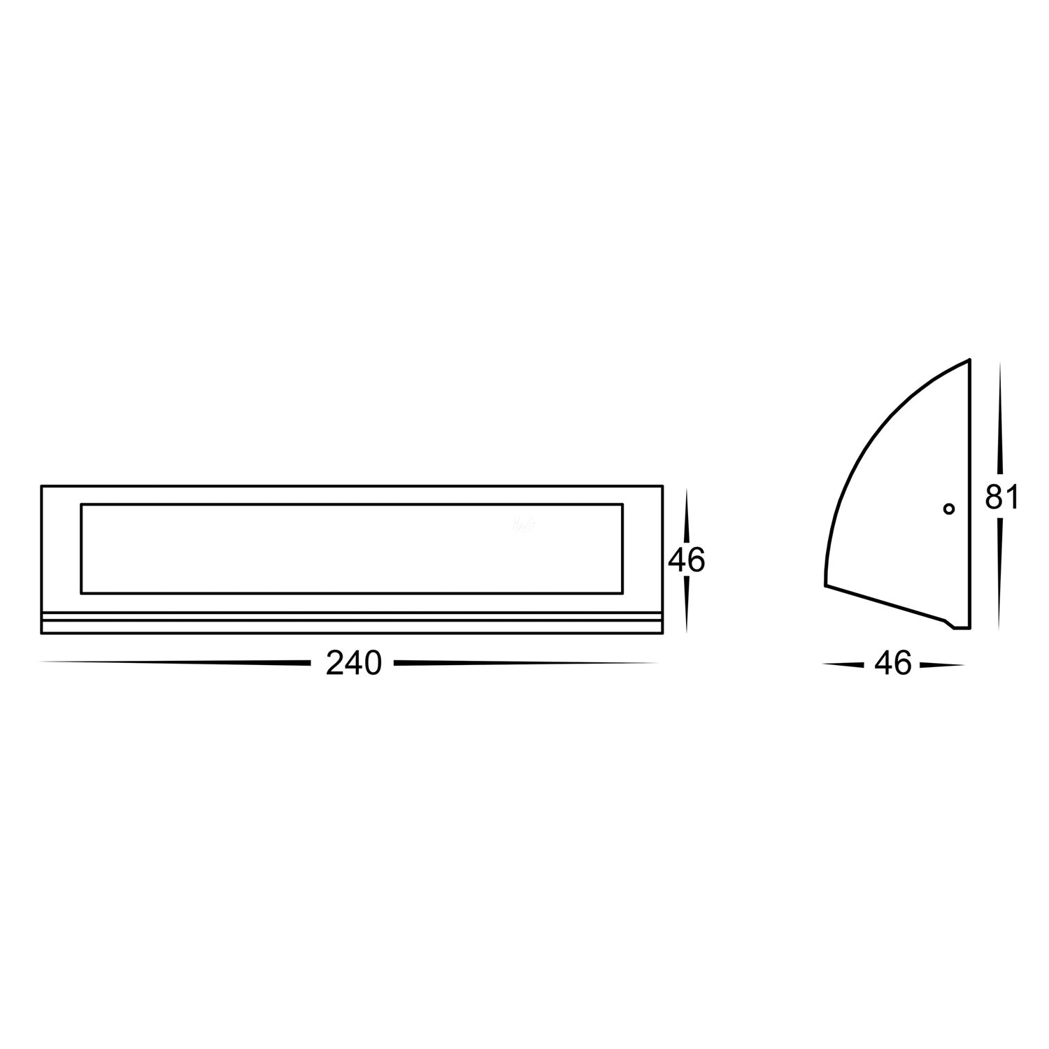 Taso LED Step Light TRI Colour in Black/White/Silver Havit Lighting - HV3272T-XXX-12V