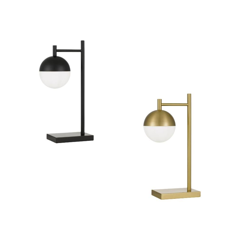 Telbix BASILO - Metal And Opal Glass Table Lamp - Mases LightingTelbix