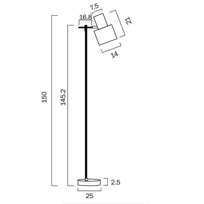 Telbix CROSET - 25W Floor Lamp - Mases LightingTelbix